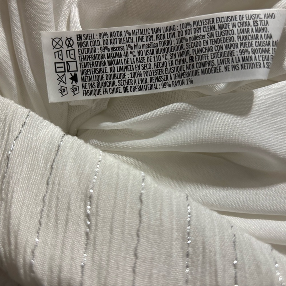 Forever 21 White Jumpsuit with Silver Accents - Picture 12 of 12